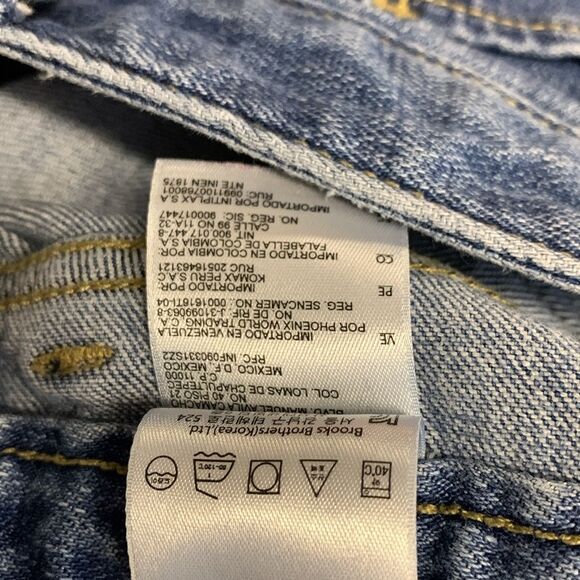 Brooks Brothers 1818 Medium Wash Blue Mid Rise Straight Leg Jeans Size 6 - Picture 13 of 13